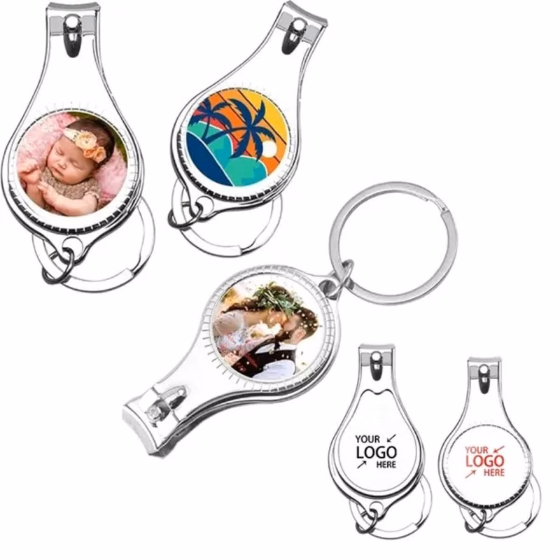 Customizable Nail Clipper Bottle Opener Keychain