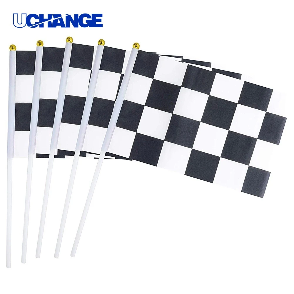 Hand Held Festival Flag with Plastic Stick 1
