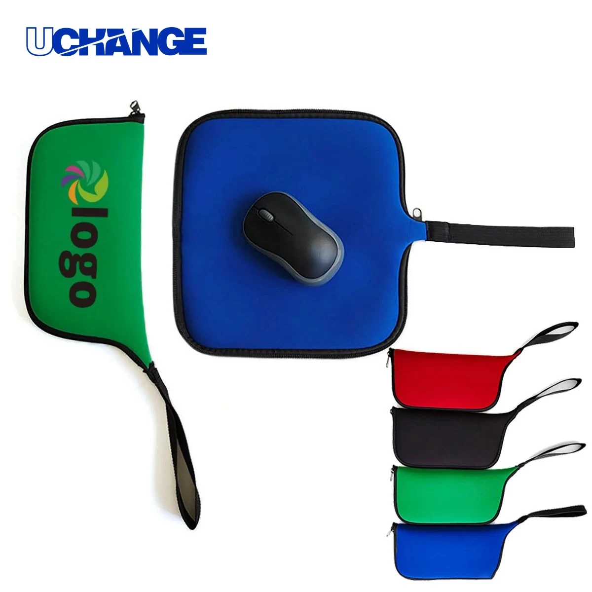 Travel Mouse Bag and Pad Combo Set for Mobile Work 1