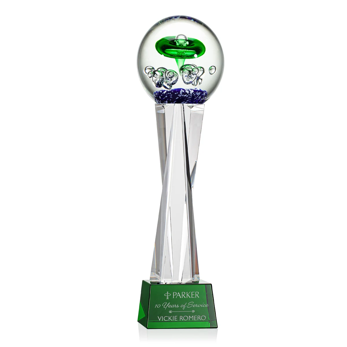 Aquarius Award on Grafton Base - Green 1