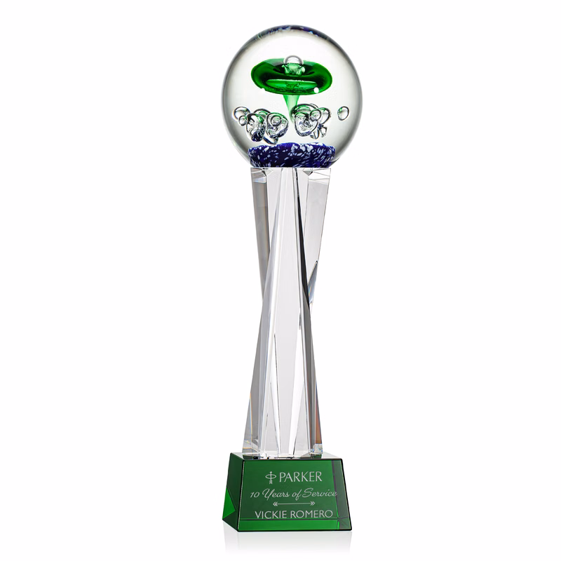 Aquarius Award on Grafton Base - Green