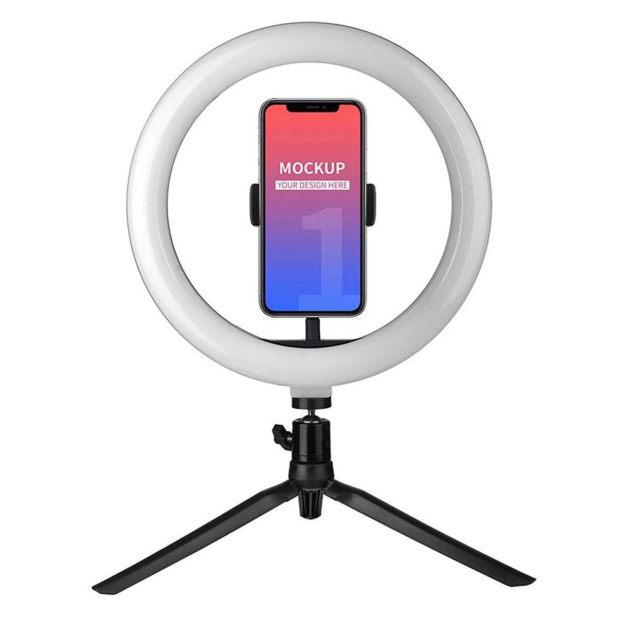 10"LED Ring Light With Tripod Stand Phone Holder 1