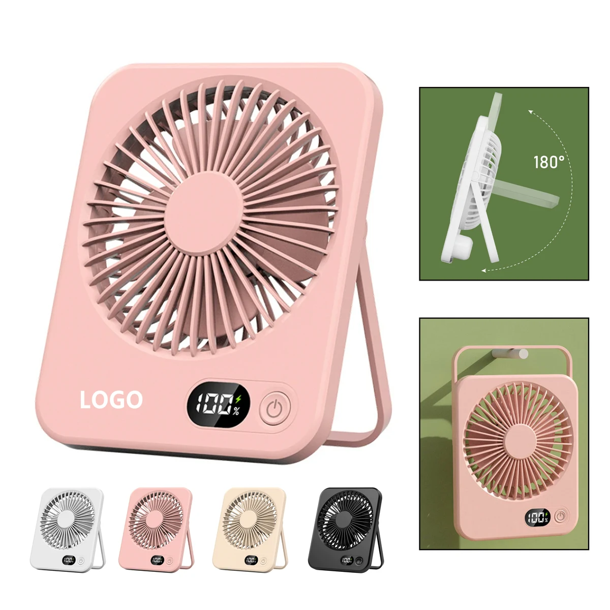 LED Digital Display Desktop Fan 1