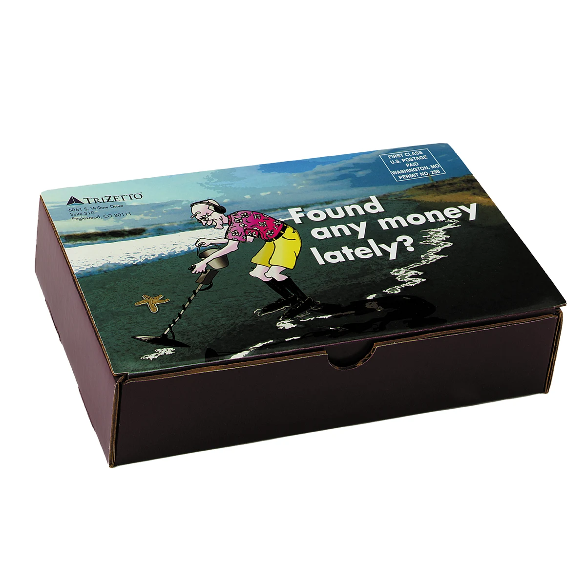 8 7/8" x 5 7/8" x 2" - B-Flute Inside Tuck Box 1