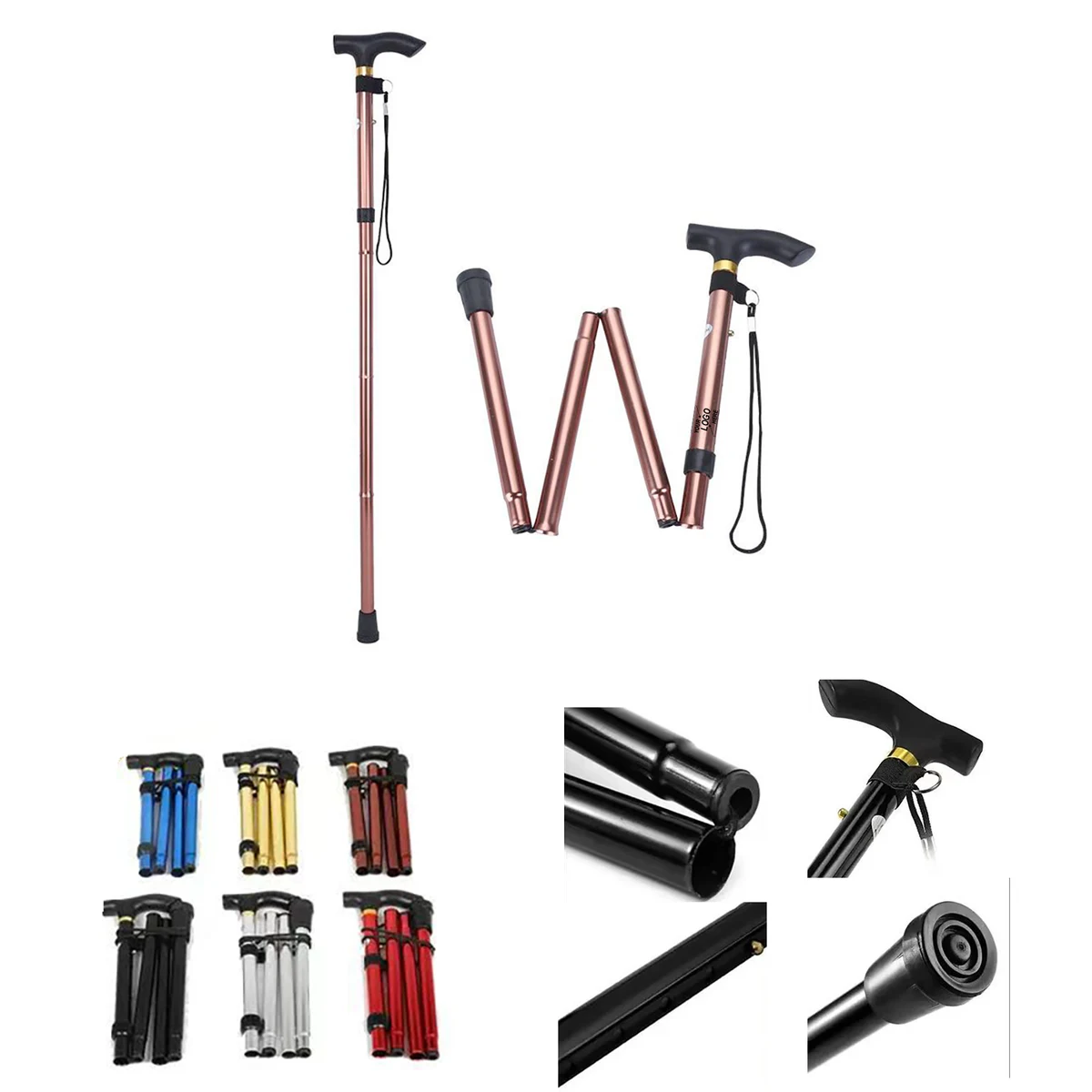Foldable Anti-Shock Hiking Pole 1