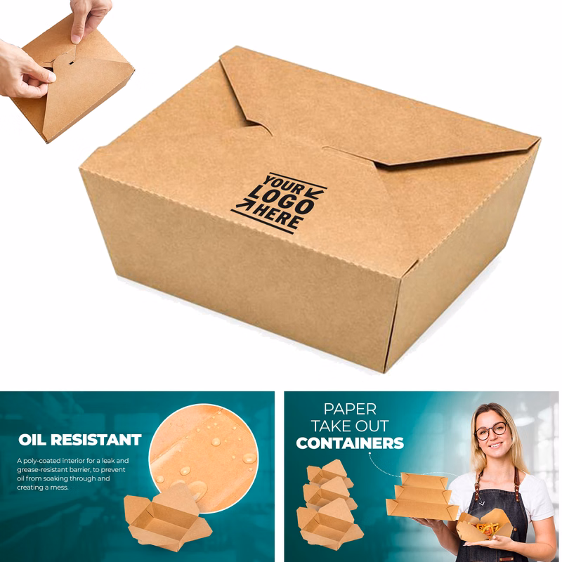 1400ml Take Out Food Containers
