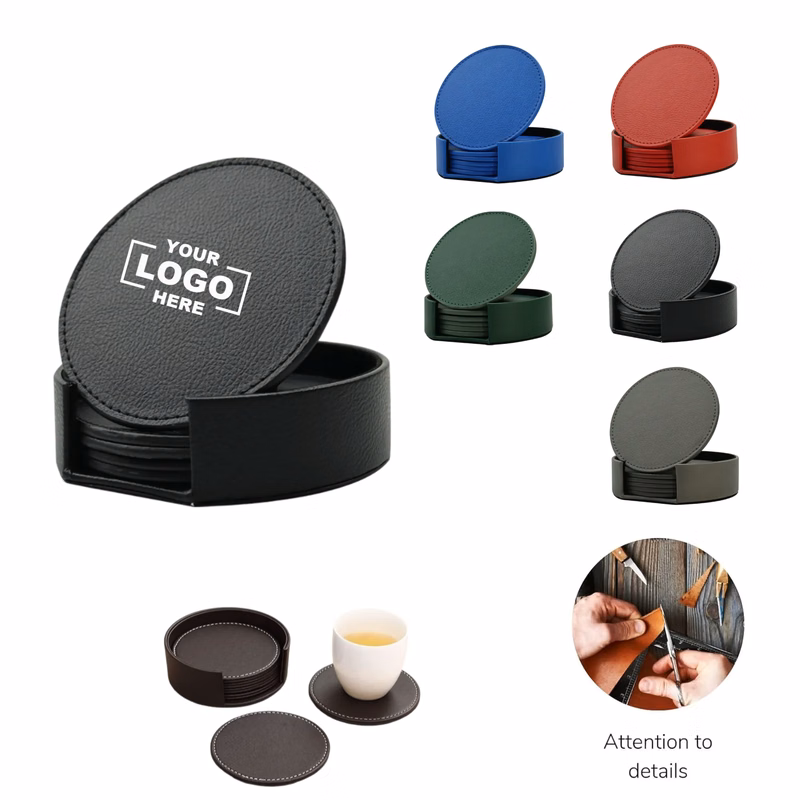 Leather Insulated Coaster Set