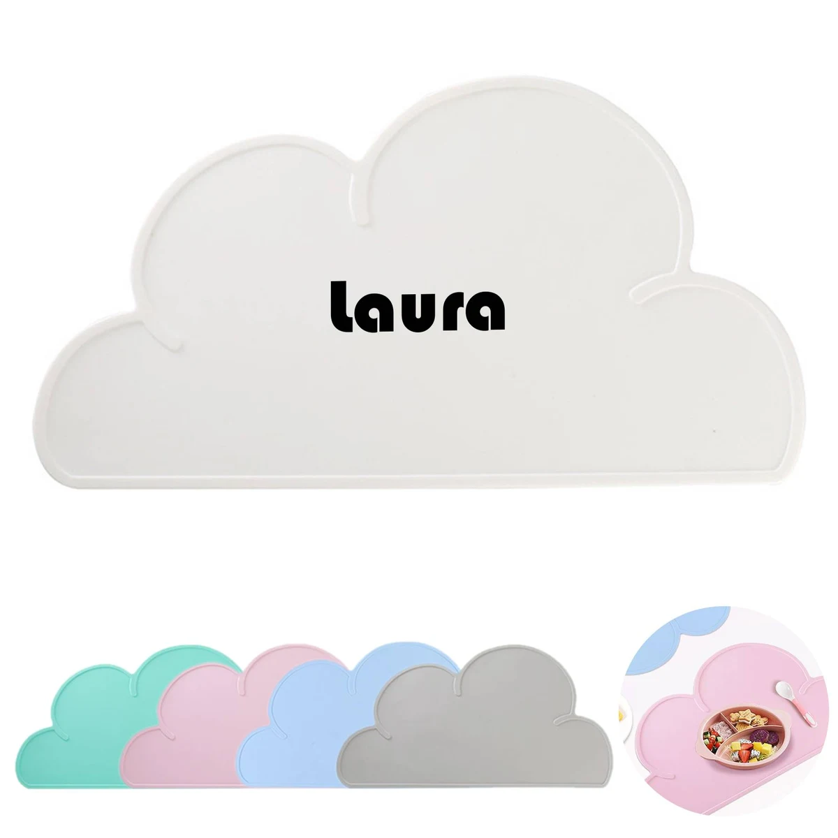 Children's Cloud Silicone Placemat 1