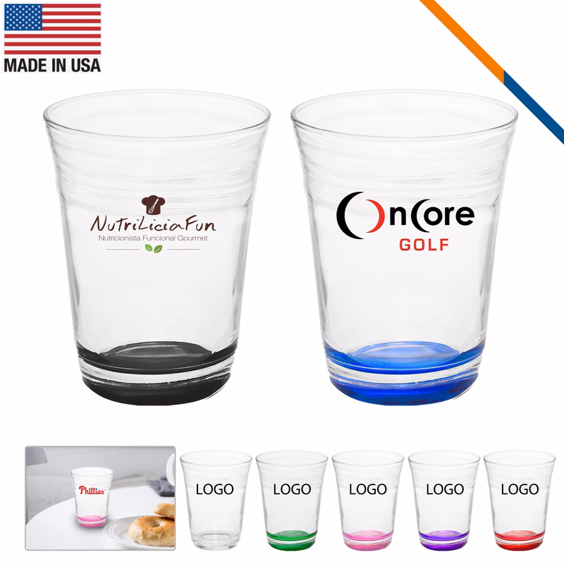Dion Clear Glass Pint Cups -16 OZ.