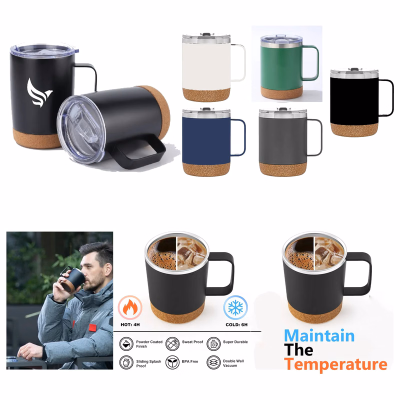 Mug with Cork Bottom - 12 Oz