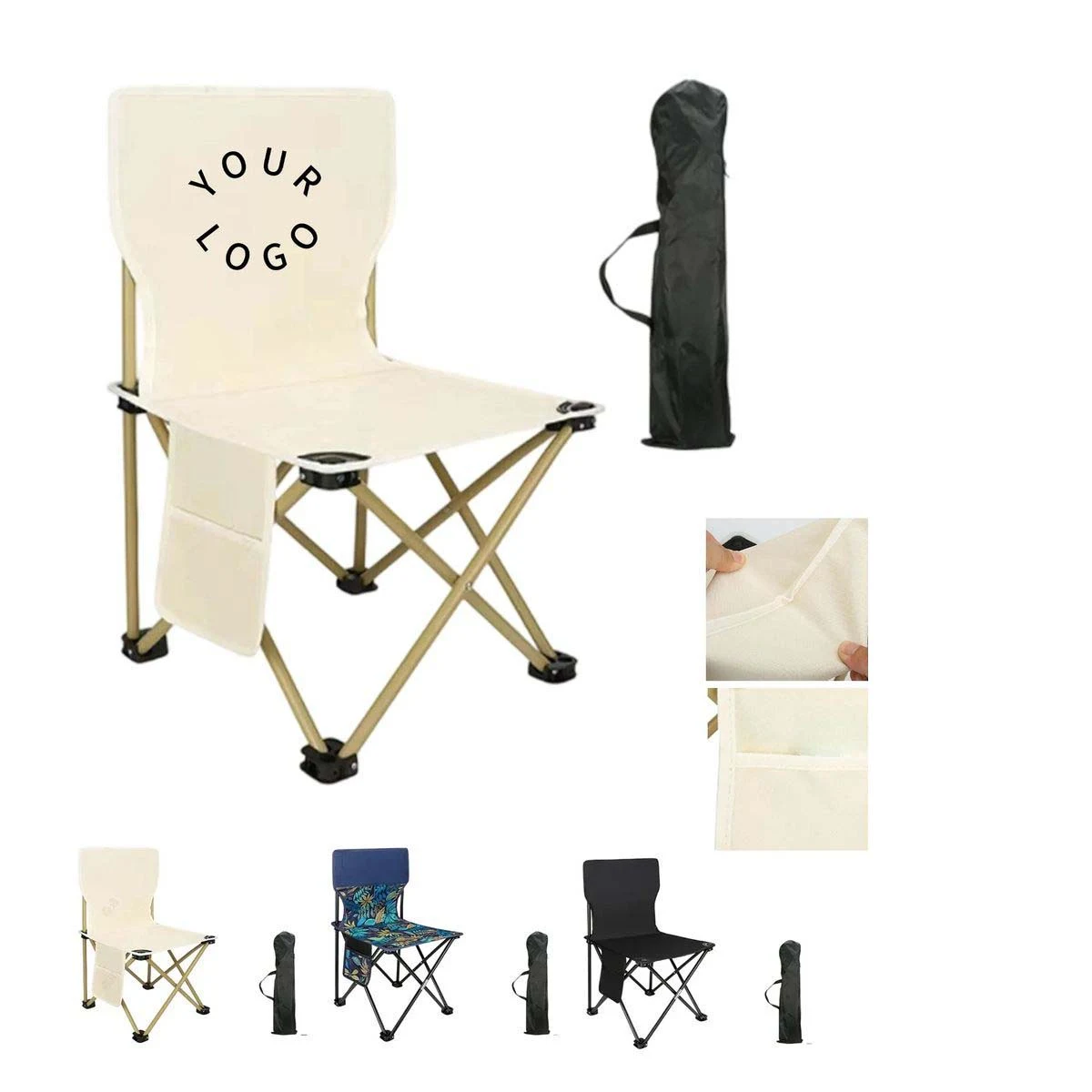 Portable Beach Chair with Back Support 1