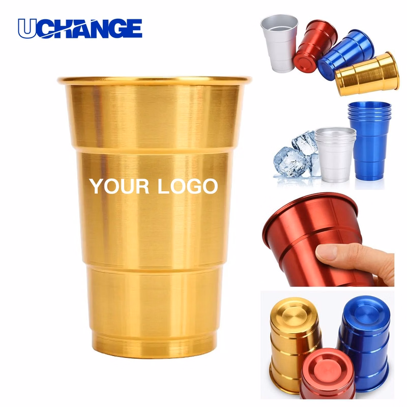 Aluminum Camping Cup Drinkware 16oz with Durable Coating