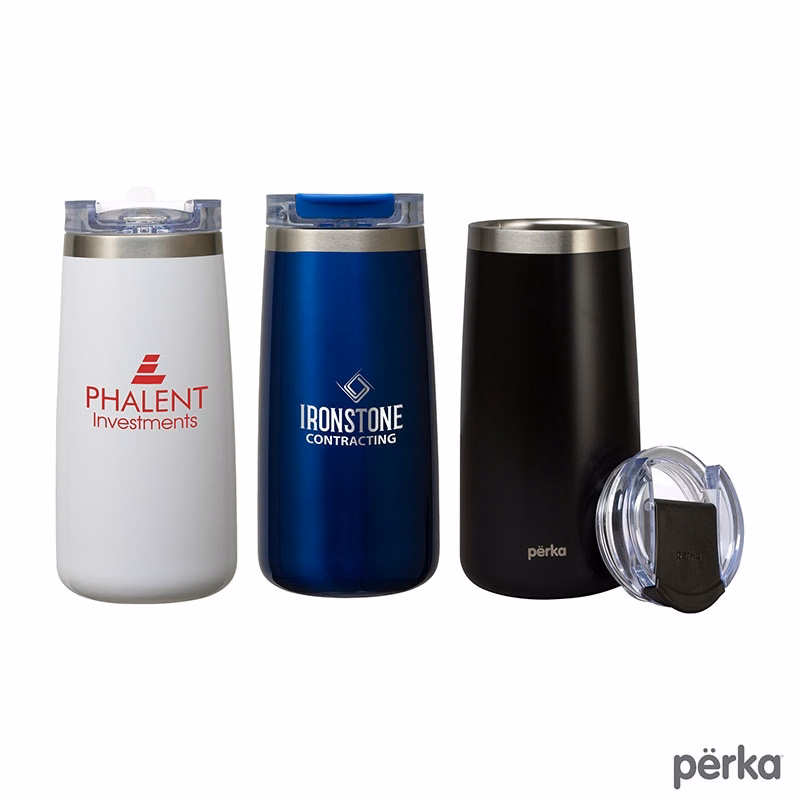 Perka® Erie 16 oz. Double Wall Stainless Steel Tumbler