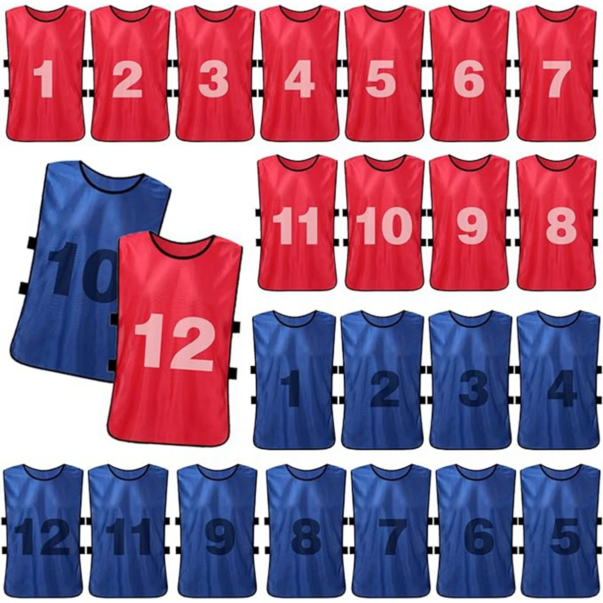 Team Soccer Pinnies Vests 1
