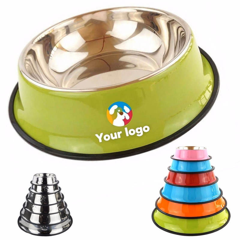 Stainless Steel Pet Bowl Colorful