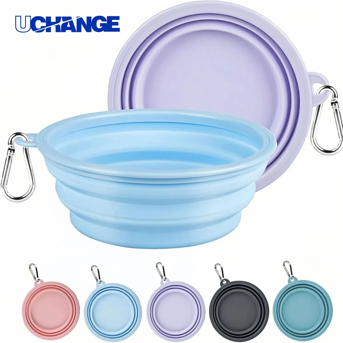 Portable 22oz Outdoor Folding Pet Bowl Dish 1