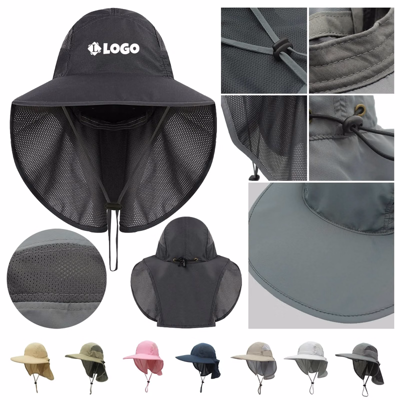 Outdoors UV Sun Hat With Neck Flap