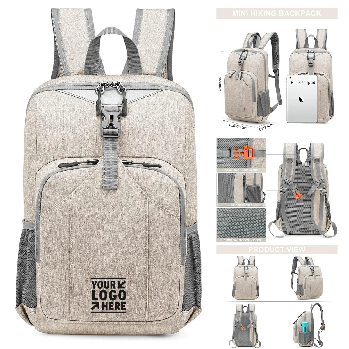 Men Women Outdoor Mini 10L Daypack Small Hiking Cycling Compact Shoulder Backpack 1