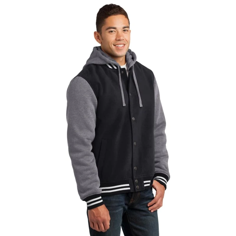 Sport-Tek Insulated Letterman Jacket. 1