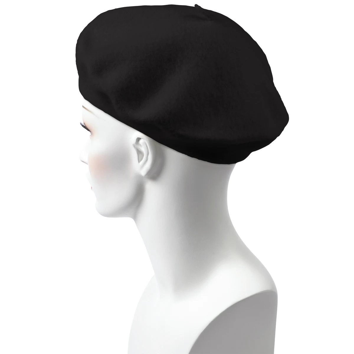 Black Wool Beret 1