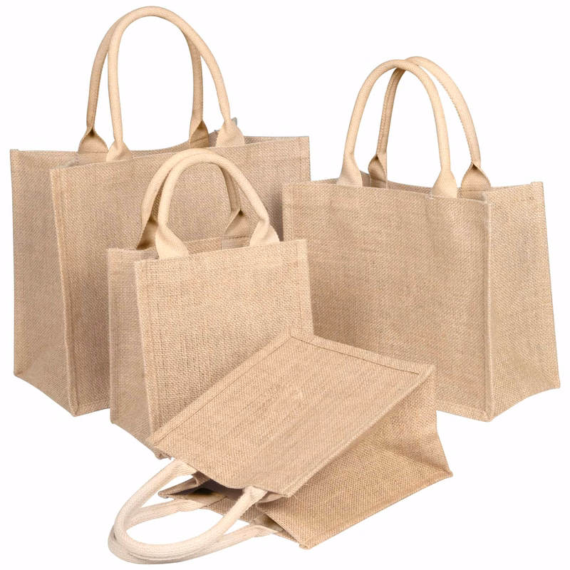 Natural Tote Jute Bags with handle