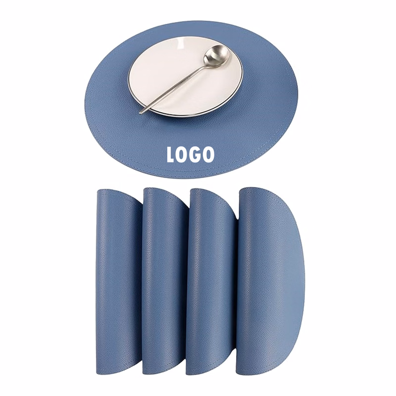 Round PU Leather Placemat