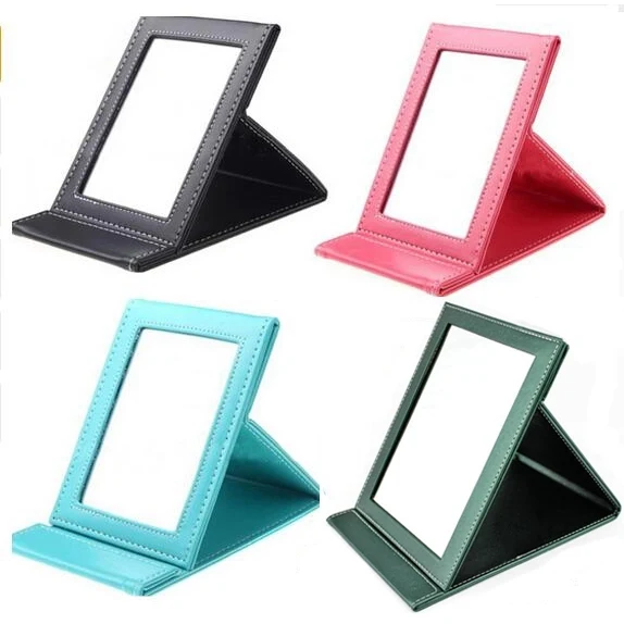 PU Leather Foldable Table Mirror 1