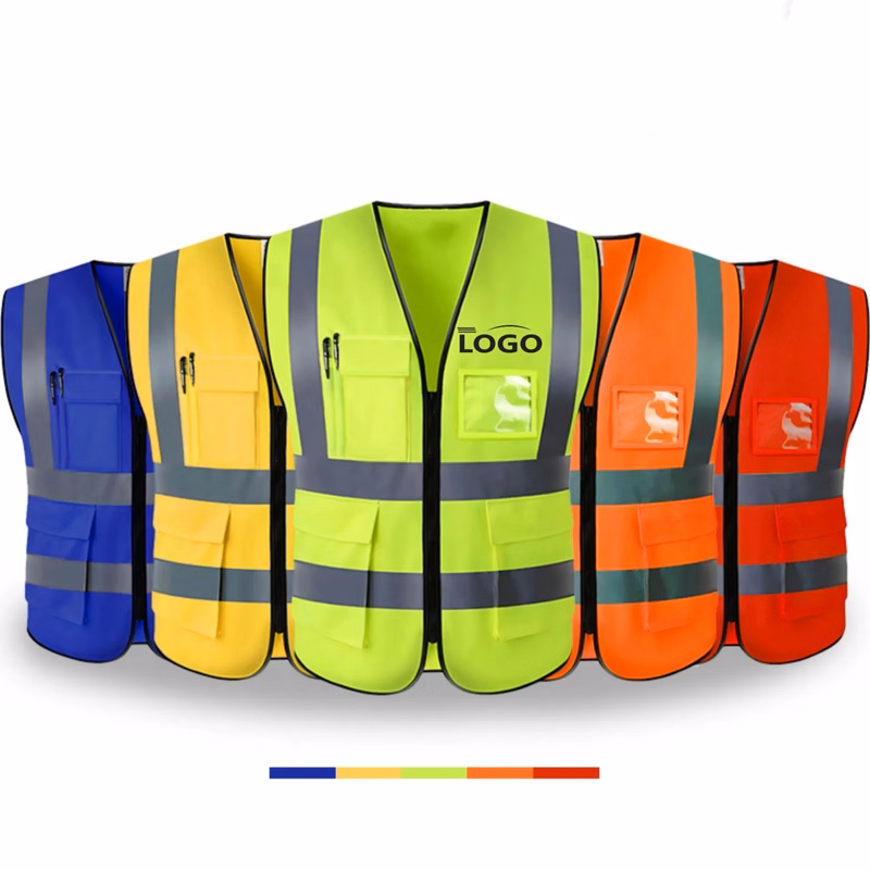 High Visibility Reflective Work Safety Vest With Pockets