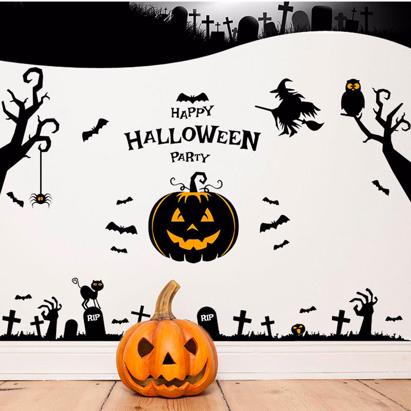 Halloween Pumpkin Wall Stickers