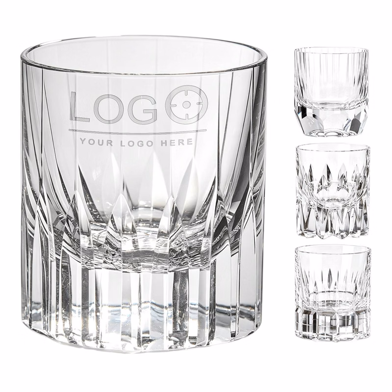 7 oz Hand Engraved Crystal Whiskey Glass