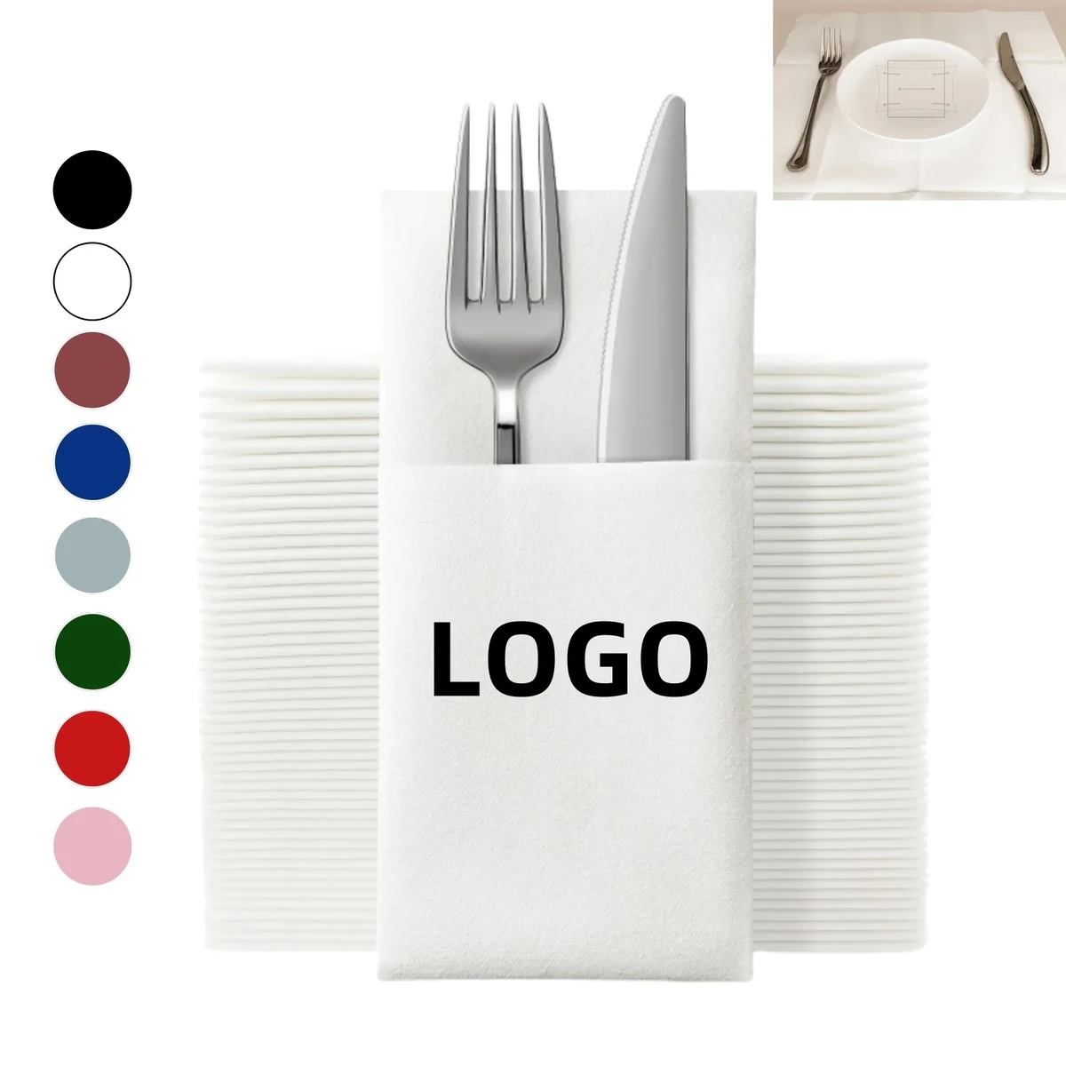 Disposable Utensil Tissue Pack 1