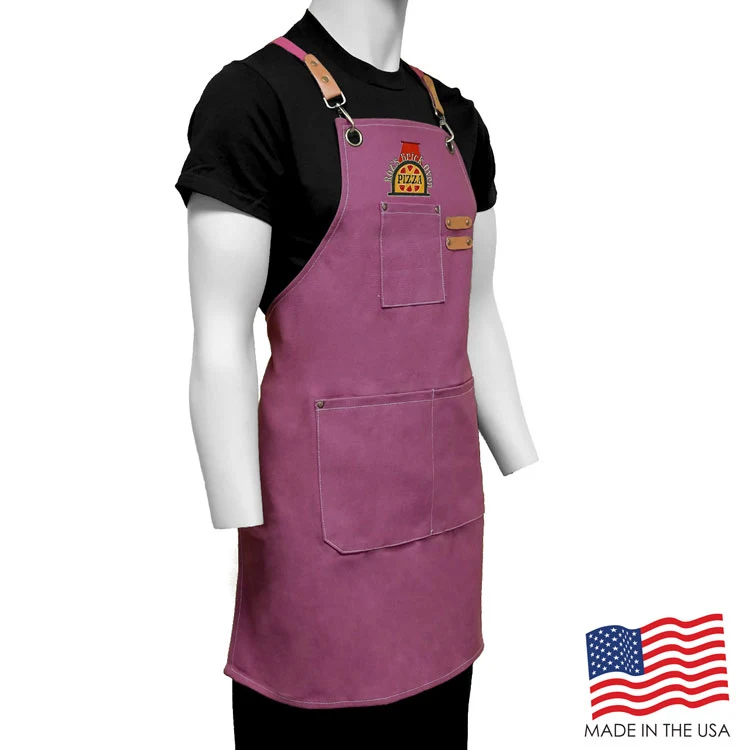 26 in. x 30 in. Cotton Cross Back Apron with Pockets(Embroidered Logo) 1