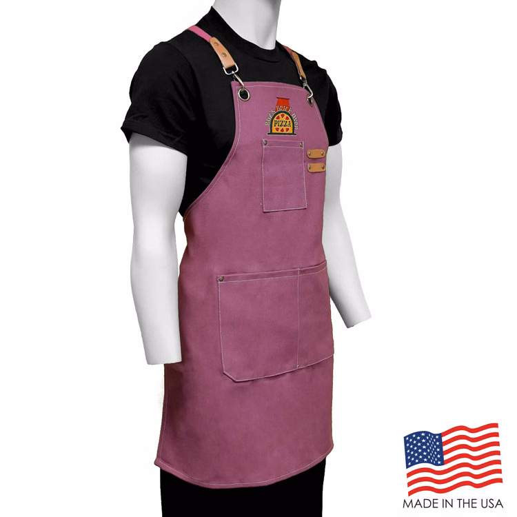 26 in. x 30 in. Cotton Cross Back Apron with Pockets(Embroidered Logo)