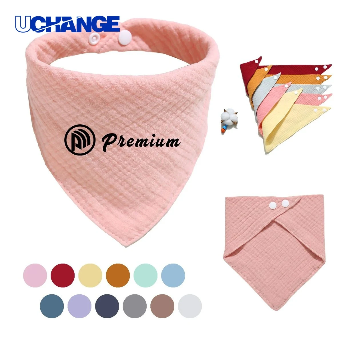 Cotton Baby Bandana Drool Bib 1