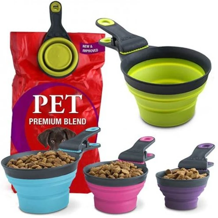 Pet Food Scoop Shovel with Clip 1