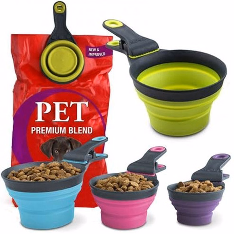 Pet Food Scoop Shovel with Clip