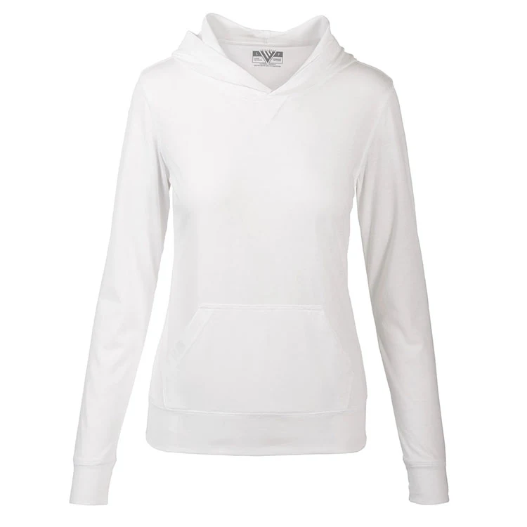 Levelwear Ladies Recovery Long Sleeve Hooded Shirt, custom hoodie or sweatshirt with logo imprint 1