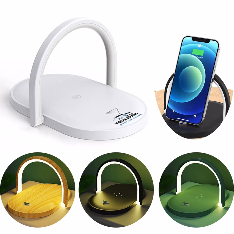 Wireless Charging Bedside Night Light Holder Three-In-One