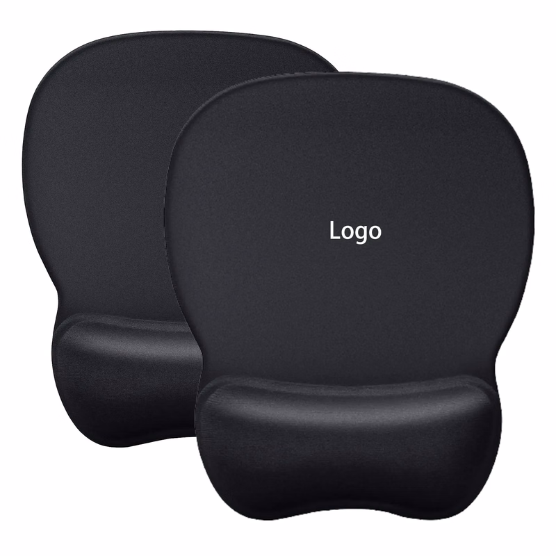 MOQ 20pcs Silicone Non-Slip Mouse Pad With Wrist Support