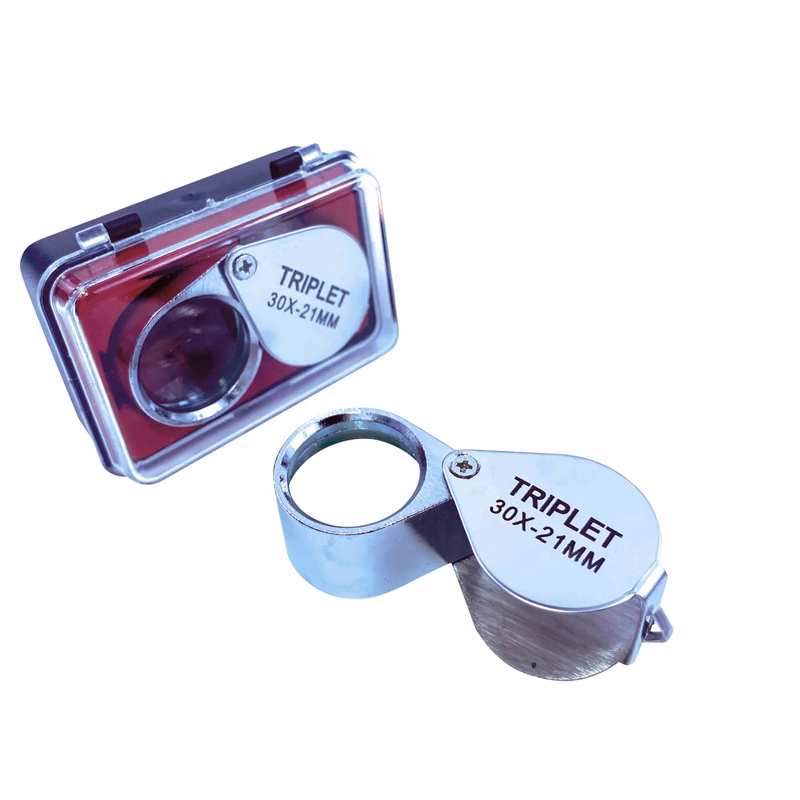 30X Metal Folding Jewelers Eye Loupe