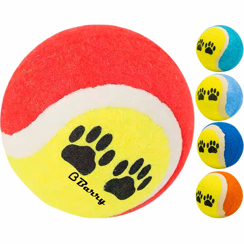 Pet Paw Print Interactive Tennis Ball Toy