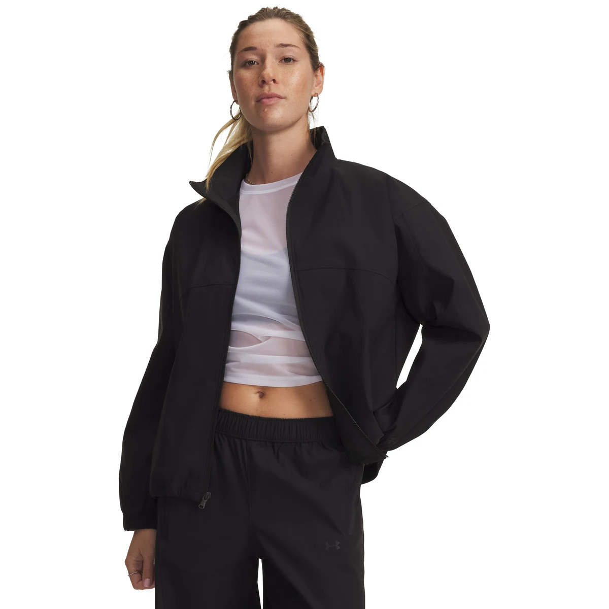 UA Unstoppable Woven Women's Full Zip 1