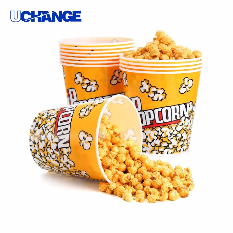 Durable Paper Popcorn Bucket Container