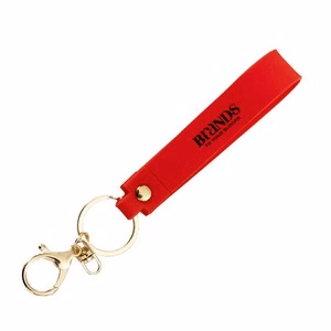 Vibrant Pure Color PVC Keychain Key Ring With Customizable Options