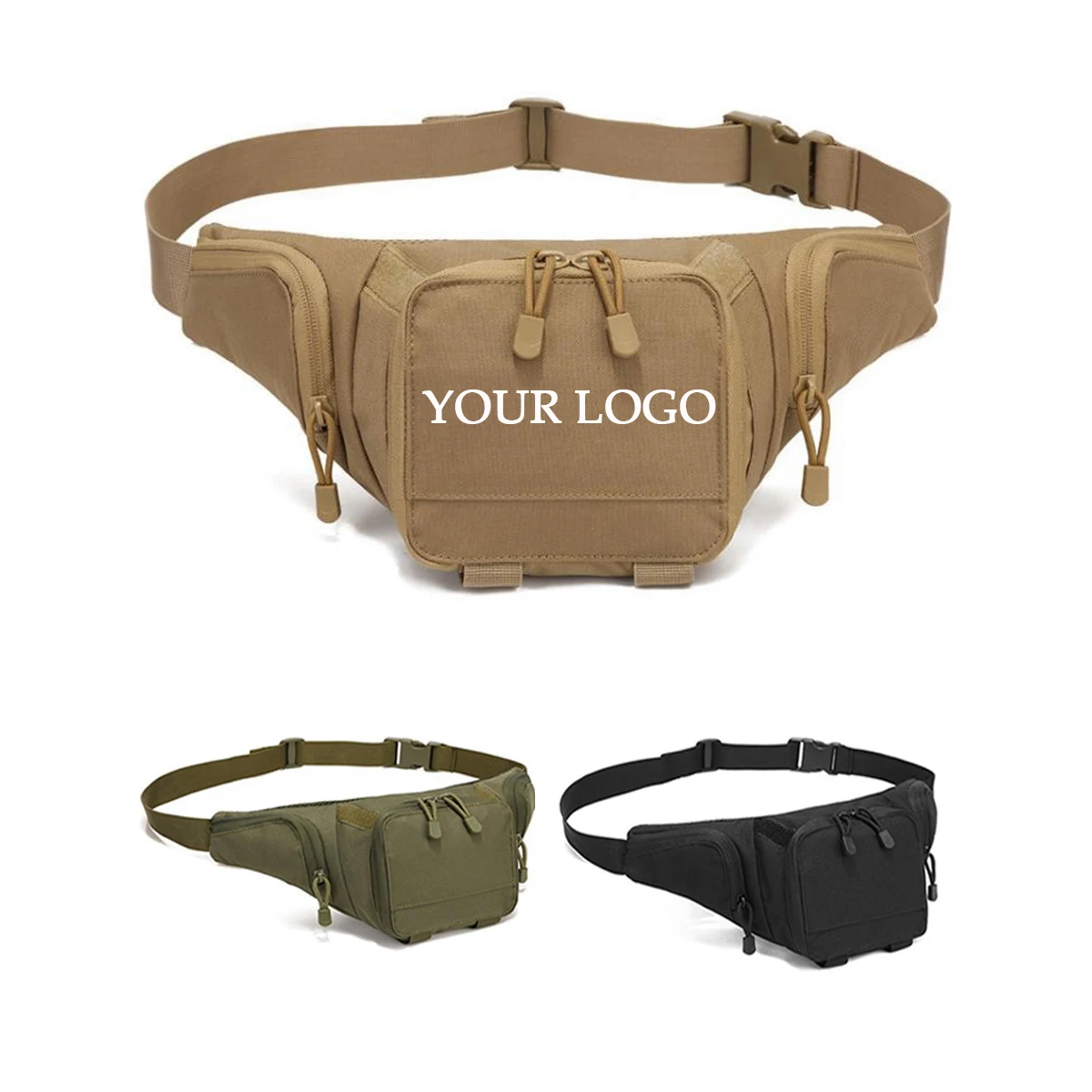 Camouflage Portable Hanging Waist Nylon Bag 1