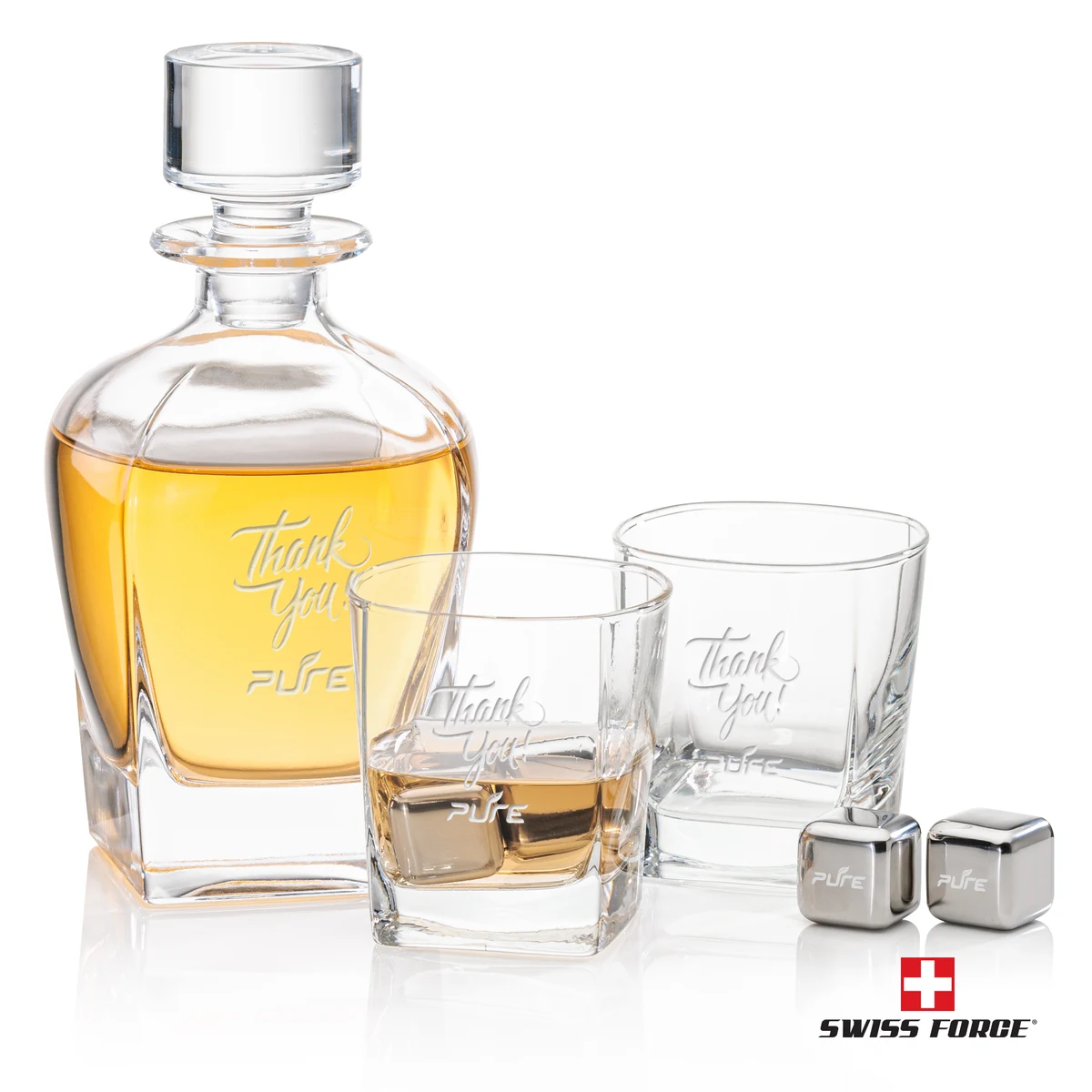 Sterling Decanter Set & Ice Cubes 1