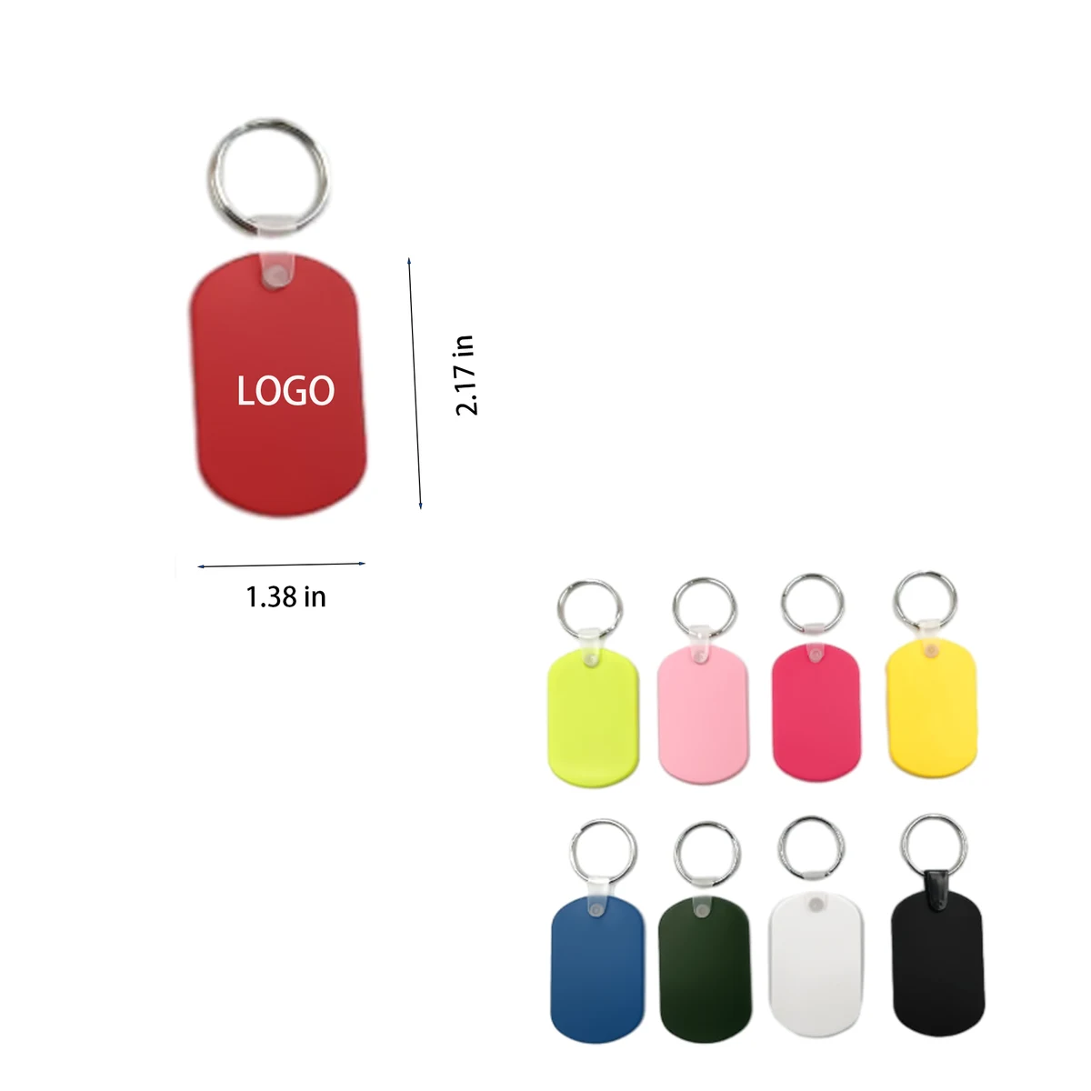 Full Color PVC Soft Material Keychain 1