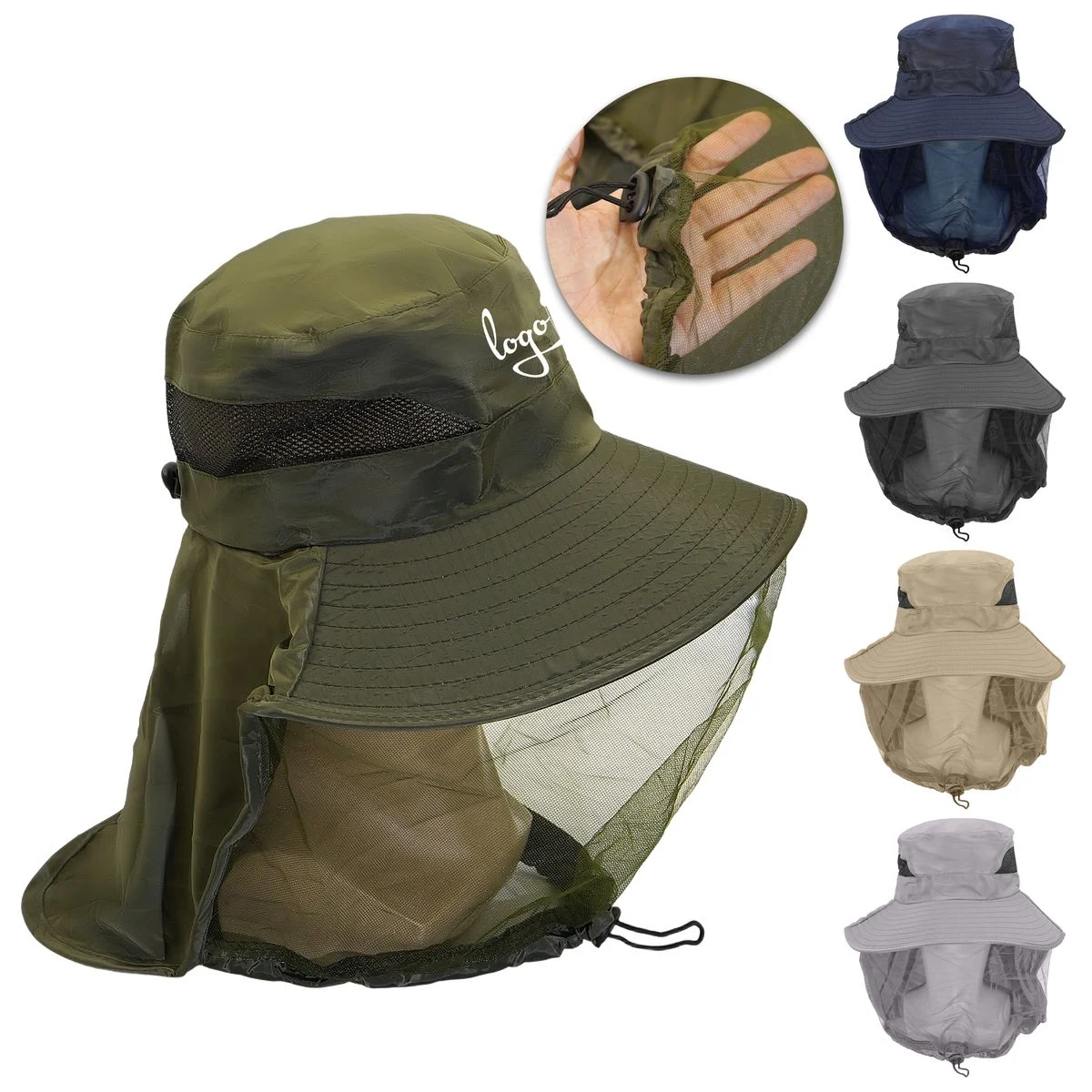 Safari Sun Hat with Veil Mesh Protection From Insect 1