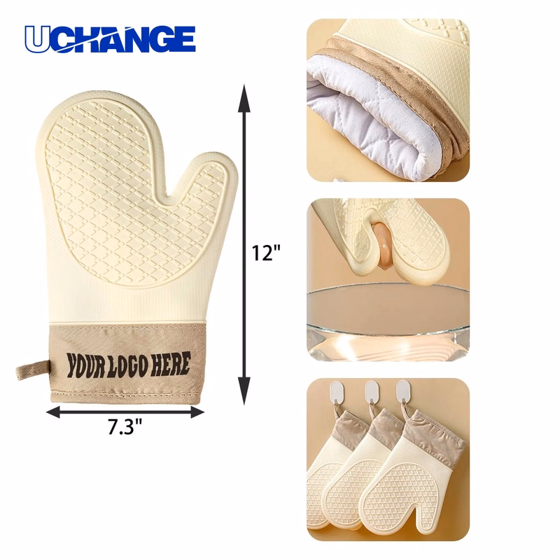 Silicone Oven Mitt Heat Protection for Kitchen Use