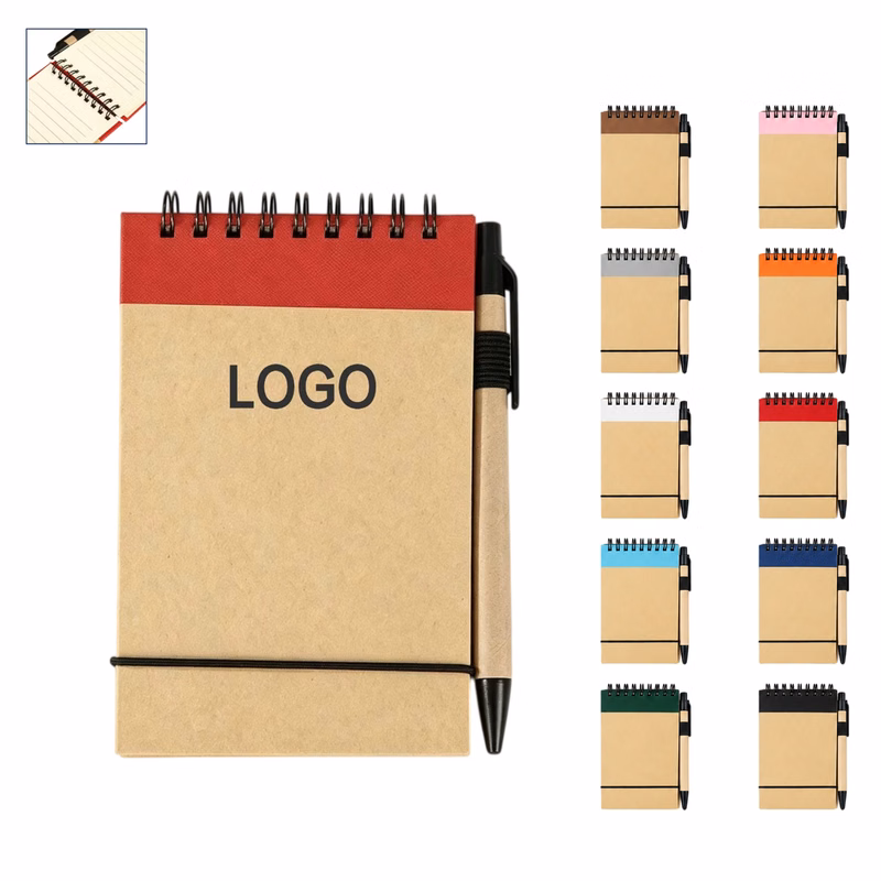 Spiral Pocket Notebook With Pen
